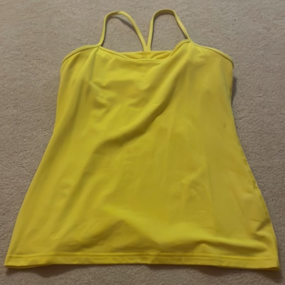 Lululemon, size 12, yellow, power y tank - Picture 5 of 5